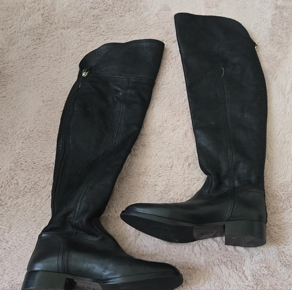 Tory Burch Simone Black Over-the-Knee Boots Size 8 - Picture 4 of 5